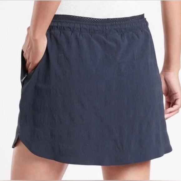 Athleta Crest Skirt Skort Navy Blue NEW - Picture 4 of 12